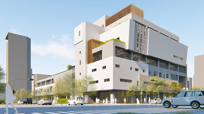 桃园市北区青少年活动中心完工模拟图。（新工处提供／陈梦茹桃园传真）