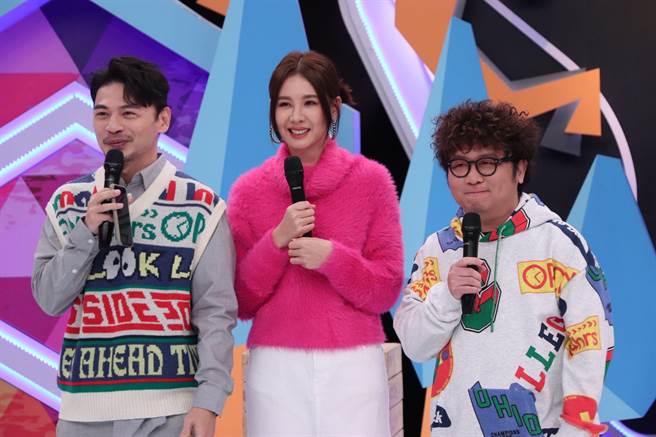 阿Ken（左起）、安心亚、纳豆。（中天综合台提供）