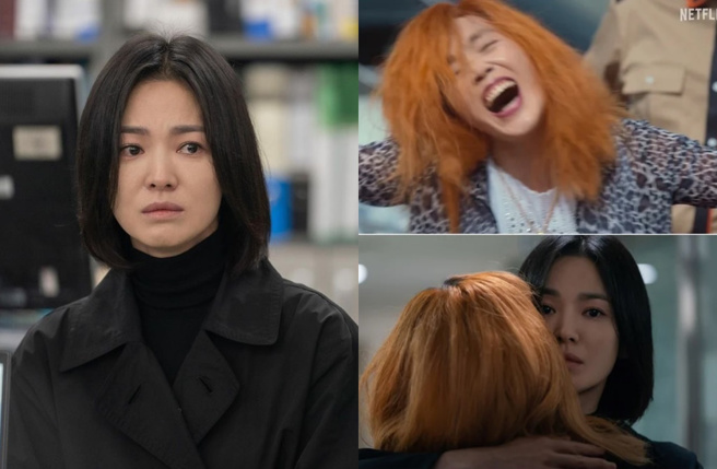 朴智娥在《黑暗荣耀》中饰演宋慧乔的妈妈。（图／翻摄自宋慧乔IG、Nate）