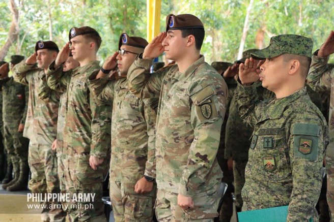 将于4 月在菲律宾及南海岛屿举行的「肩併肩2023」美菲联合军事演习，目的在对抗中国在南海日益增长的影响力。（图／菲律宾陆军）