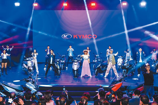 KYMCO一口气发表8款新车，满足不同族群需求。（石智中摄）