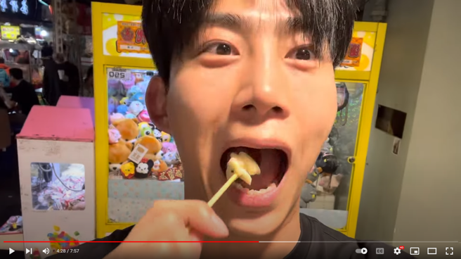 玉泽演到饶河夜市续摊。（图／YT@Taec Y Ok）