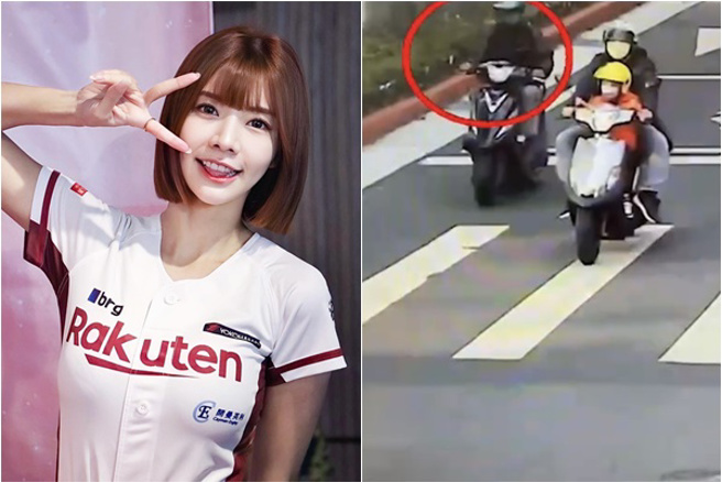 啦啦队女神「父闪车连2撞躺加护」，肇事驾驶逃逸警急追。(合併图，Irene 林艾融facebook/警方提供)