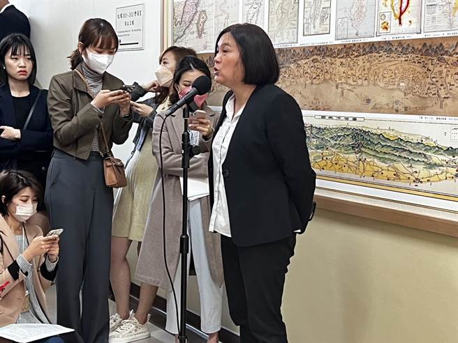 国民党立委陈玉珍表示，这可以证明台湾对于美国来说是重要的，就是因为半导体的人力，而不是口声说的「民主同盟」。（游念育摄）