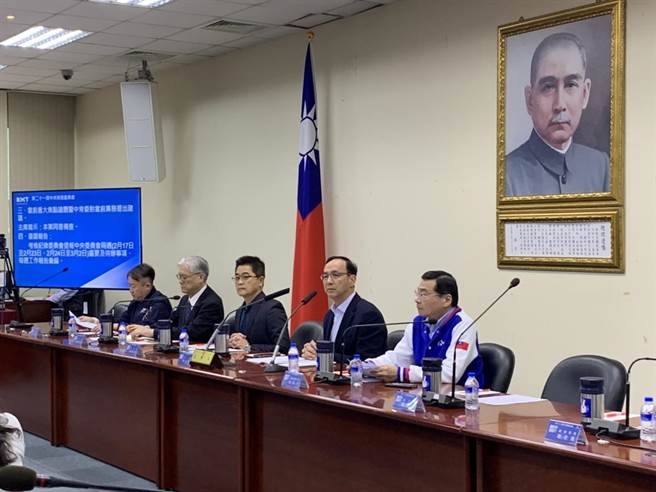 国民党主席朱立伦今主持中常会。（张薷摄）