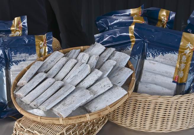 大陆恢復白带鱼进口，图为加工后的白带鱼产品。（林瑞益摄）