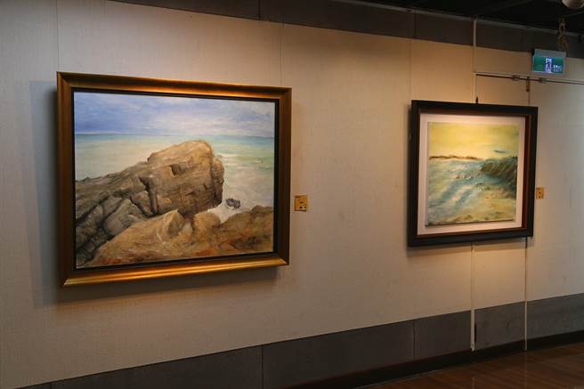 嘉凤狮子会艺文联展展出作品。（廖素慧摄）