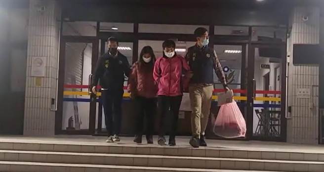 刘姓男子与范姓女友双双被警方逮捕到案。（民眾提供／李京升苗栗传真）