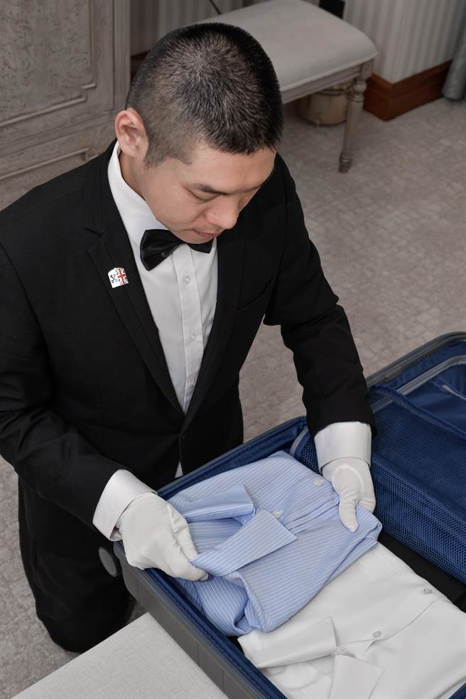 汉来大饭店除原有国际饭店服务指标的金钥匙同仁外，也训练一批「英式管家」。（业者提供）