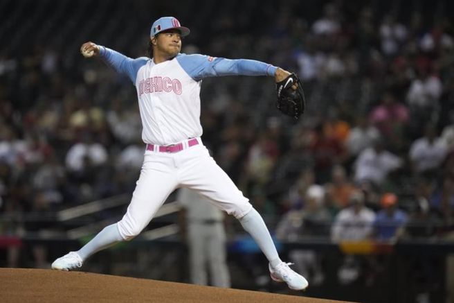 墨西哥先发投手「台湾走路」华克。（美联社）