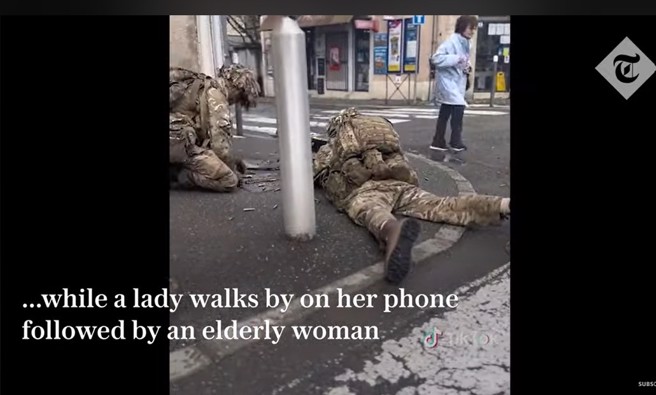 法国卡奥尔镇举行相当逼真的城市战演习。(图/youtube)