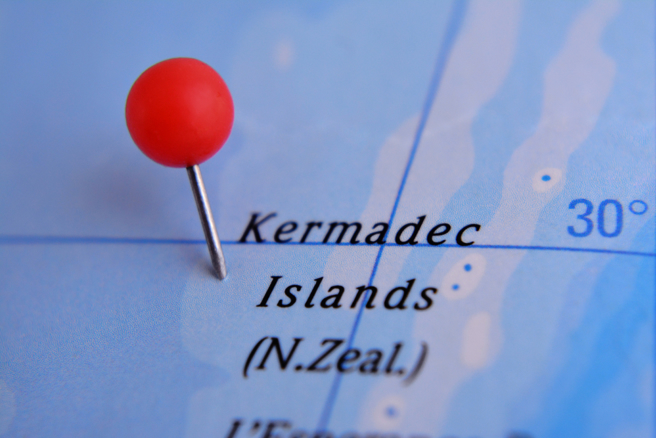 纽西兰北岛东北方克马得群岛（Kermadec Islands）16日发生芮氏规模7.0强震，美国一度发布海啸警报。（示意图／shutterstock）