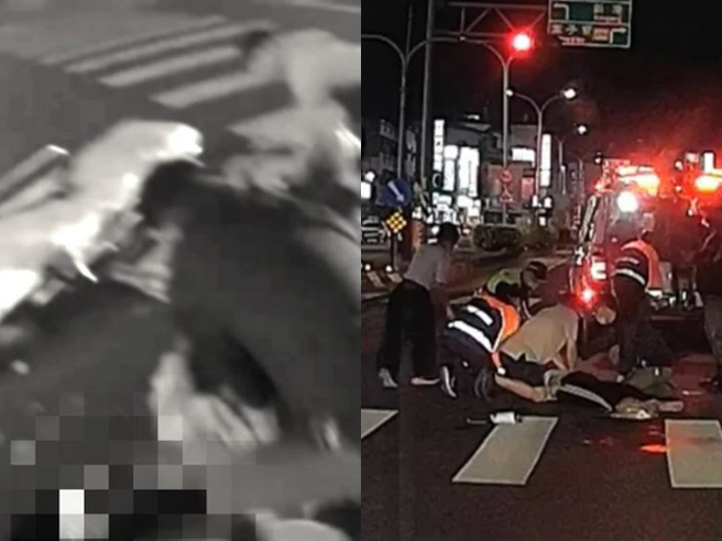 嘉義民雄昨（15）晚發生一名國一女學生與同學吃完麥當勞，準備騎腳踏車回家時，遭機車撞上頭部重創不治。（翻攝照片）