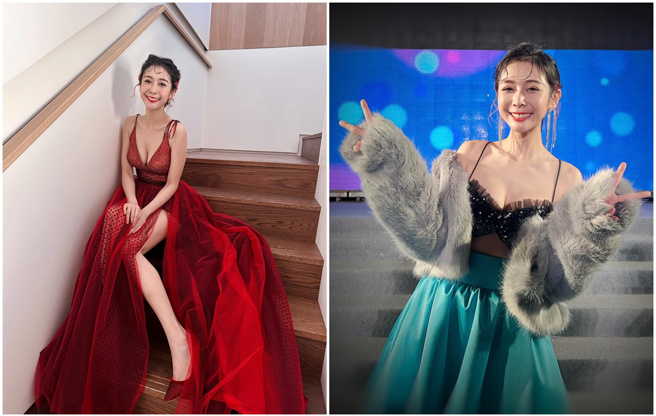 Albee为了及时赶上录影，只好在计程车内换衣、化妆。（图／FB@Albee 范乙霏）