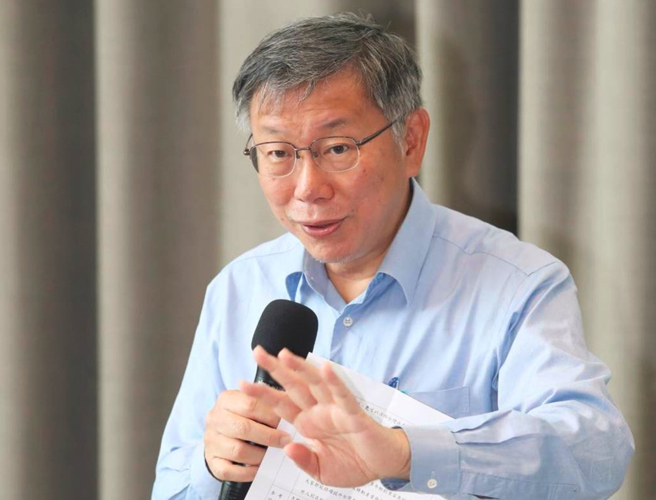 民眾黨主席柯文哲。（劉宗龍攝）