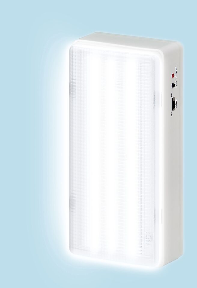 太星电工推出的照明灯，停电时的备用照明。图／太星电工提供