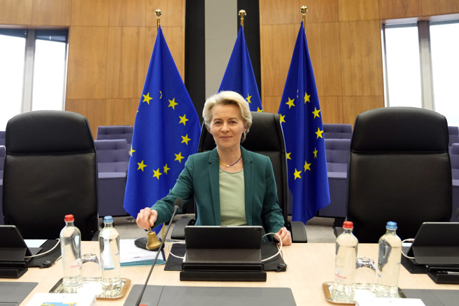 欧盟执委会主席范德赖恩（Ursula von der Leyen）。(图/美联社)
