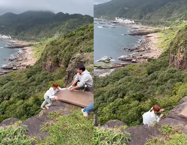 夏语心敬业表现，让粉丝都替她捏了一把冷汗。（图／摘自夏语心IG）