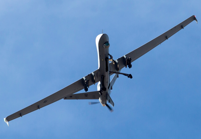 美國空軍MQ-9「死神」（Reaper）無人機的資料照。（達志影像/Shutterstock）