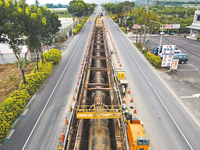 曾文与南化联通管线工程进度超前，力拚明年中完工启用。（南水局提供／程炳璋台南传真）