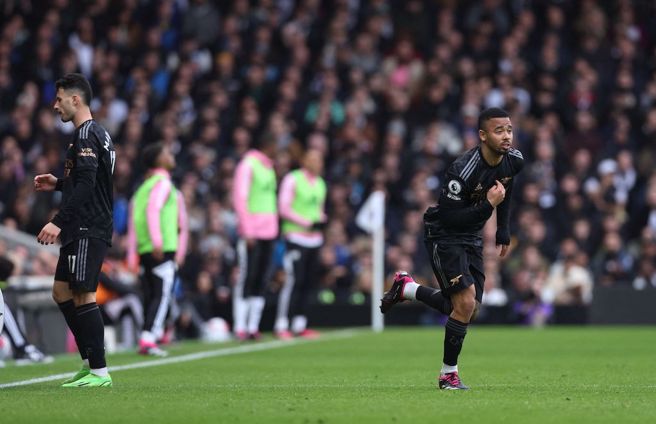 Gabriel Jesus 终于在上一场对富勒姆的比赛復出（图片来源︰达志影像）