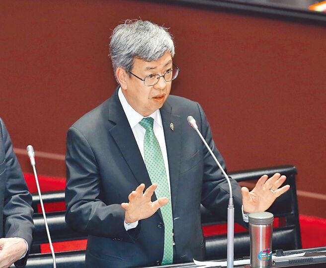 行政院长陈建仁表示，台湾已经是自由民主主权独立的国家，强调「台独不是一个重要的议题」。（姚志平摄）
