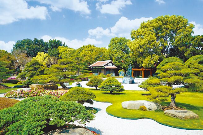 成美文化园景致优美，有「台版兼六园」美名。（成美文化园提供）