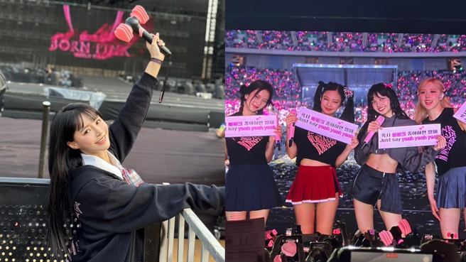 元元、许凯皓朝圣BLACKPINK坐「神席」Jisoo 1举动网超羡慕。（图／IG@1105ya、读者提供）