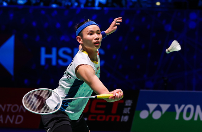 戴资颖在全英羽球公开赛女单4强奋战3局，无奈饮恨韩国安洗莹。（Badminton Photo提供）