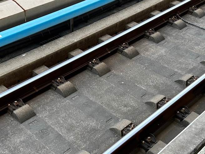 捷运站因鸟类过多，遍地都是鸟粪，月台地面、座位区都受到波及，令清洁人员表示「清不完！」。（崔正纲摄）