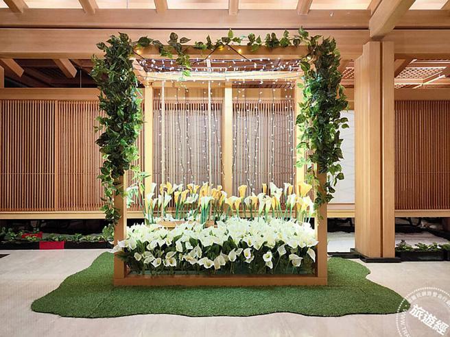 海芋季打卡秋千布置 图片：日胜生加贺屋提供
