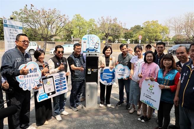 云林县路边免费停车格福利没了，斗六市3路段实施停车付费。（云林县政府提供／张朝欣云林传真）