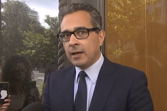 杜甘（Daniel Edmund Duggan）的律師米拉里斯（Dennis Miralis）。(圖/美聯社)
