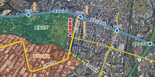台中「市95」BOT案公告招商，打造现代化复合型商场。（图／台中市经发局提供）