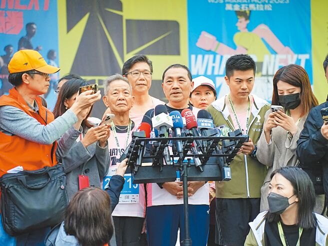 针对319枪击案，新北市长侯友宜表示，「当年相关的资料、人证物证都还在，欢迎检验」。 （黄敬文摄）