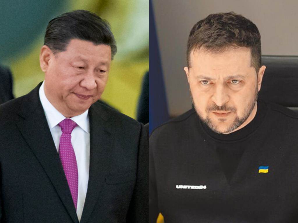 中国国家主席习近平（左）正在莫斯科进行国事访问，外界关注他是否与乌克兰总统泽伦斯基（右）会见。（合成图／左取自美联社；右取自乌克兰总统府官网）(photo:ChinaTimes)