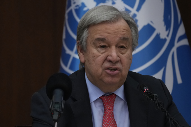联合国秘书长古特瑞斯（Antonio Guterres）。（图／美联社）