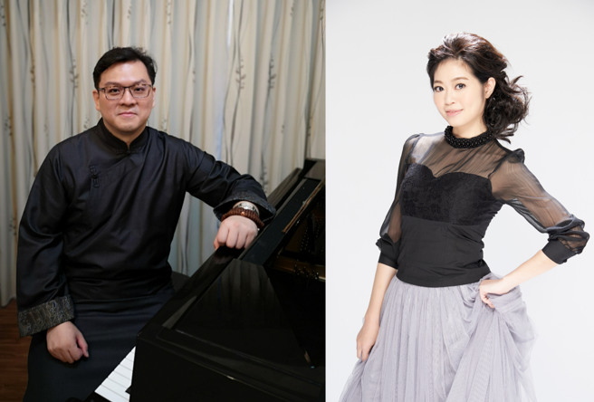 担任朗诵的男高音简崇元（左）、女高音林姿吟（右）将与TCO合唱团一同登台，展现磅礡气势。(图／臺北市立国乐团提供)