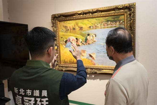 新北市议员卓冠廷近期造访三峡李梅树纪念馆，呼吁新北市府应该花更多心思推广在地艺术文化，捷运三莺线可纳入一代画师李梅树等意象。（卓冠廷提供）