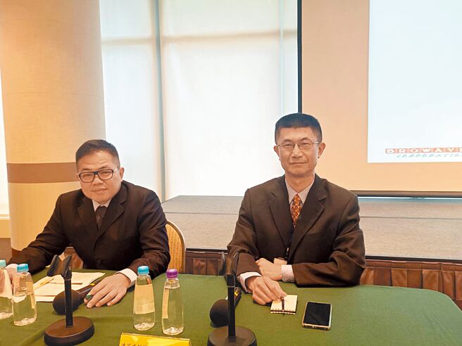 波若威20日召開法說會，由總經理黃裕文（右）、副總經理張文樵列席。圖／鄭淑芳