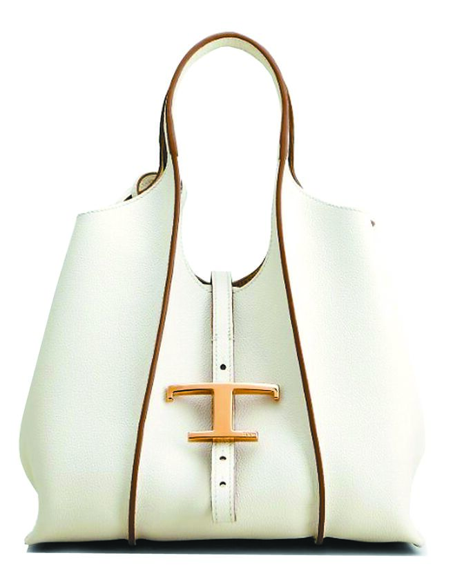 TOD’S T Timeless白色迷你托特包，6万3300元。（TOD’S提供）