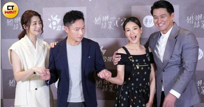 张天霖（右）帅气出席记者会。（图／本刊摄影组）