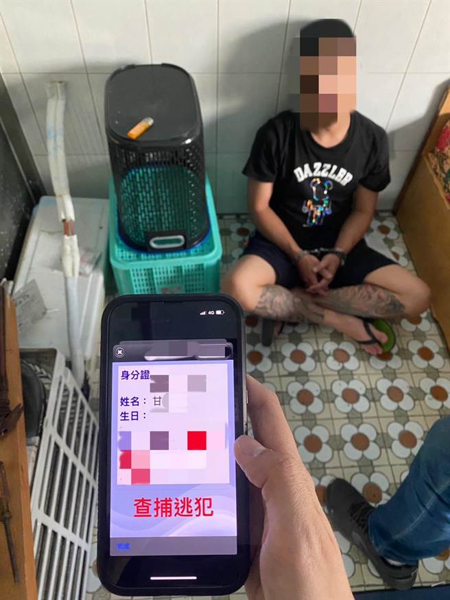 甘男遭逮时第一时间还谎报弟弟身分。（翻摄照片／高雄洪靖宜传真）