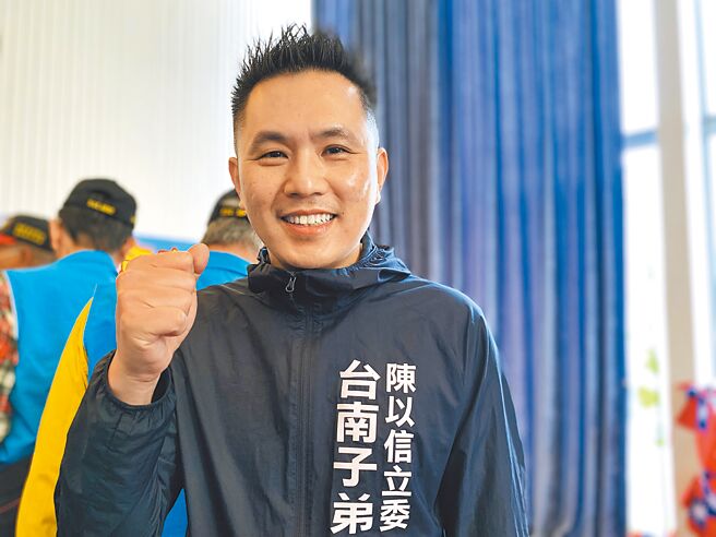 国民党不分区立委陈以信预计将投入南市第六选区立委选举。（曹婷婷摄）