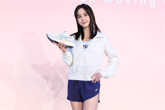 温贞菱担任ASICS品牌形象大使。（陈俊吉摄）