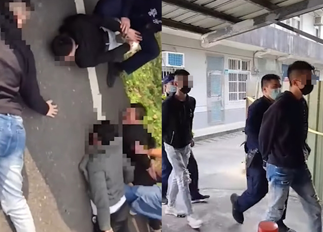 搶奪500萬的4名嫌犯拒絕夜間偵訊，警方待明日再進一步偵訊，被害女子也在律師陪同下作完筆錄。（翻攝影片）