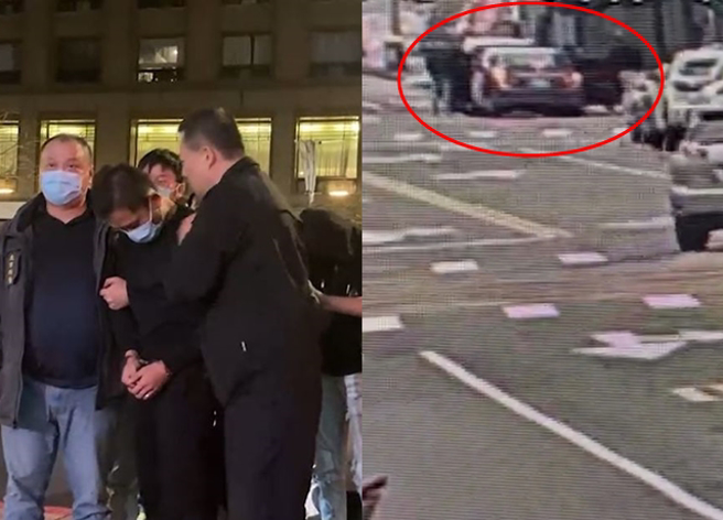 外傳搶奪500萬主嫌疑似是在販賣人頭帳戶，因不滿受害女子搶走人頭帳戶，因此夥同其他3嫌搶奪鉅款，但受害女子則表示不認識這4名嫌犯。（翻攝影片）