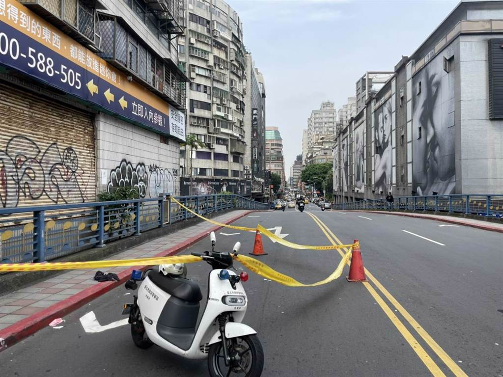 台北市錦州街、新生北路口的大樓，昨發生墜樓死亡案件，為多年來的「最猛凶宅」又添一樁命案。（翻攝畫面）