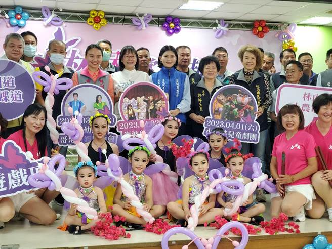 林内乡公所将于26日举行紫斑蝶季活动，活动地点在台三线旁的「纸蝶生态地景园区」举办农产市集、气垫乐园、紫斑蝶DIY活动。（周丽兰摄）