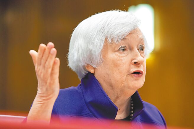 美国财长叶伦。图／美联社